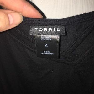 Black Crocheted Trim Cami